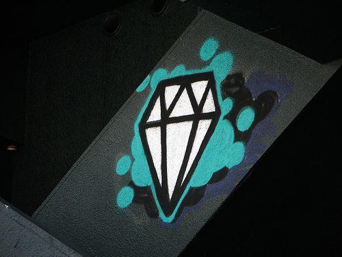 Graffiti Diamond Logo - Graffiti of the Day: Shibuya Diamond Dot Com