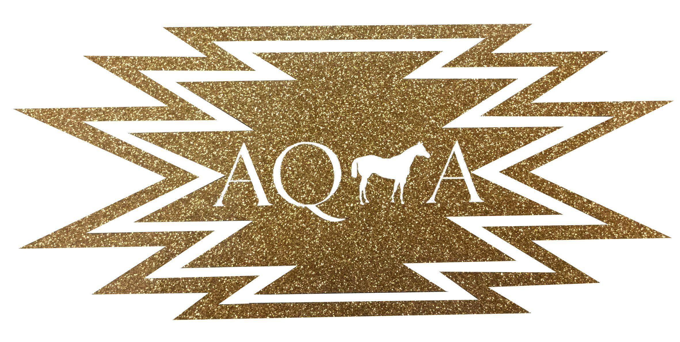 Aztec Logo - AQhorseA aztec logo Gold