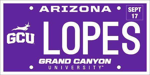 Grand Canyon University Logo - GCU license plates available to Arizona drivers - GCU Today