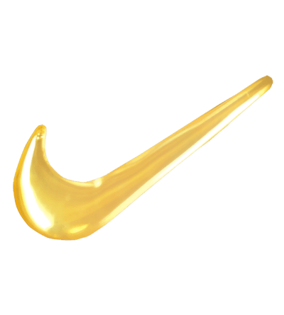 Gold Nike Logo - Tick – DentalJewels