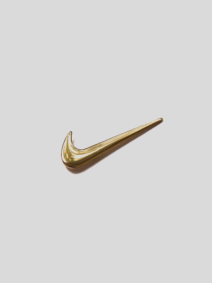 Gold Nike Logo - Swoosh Pin Gold