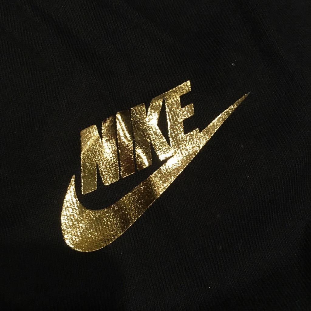 Gold Nike Logo - Nike Gold Modern T-Shirt