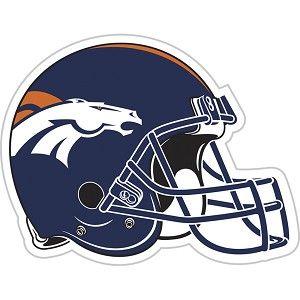 Broncos Logo - Denver Broncos Vinyl Magnet Set - Helmet Logo