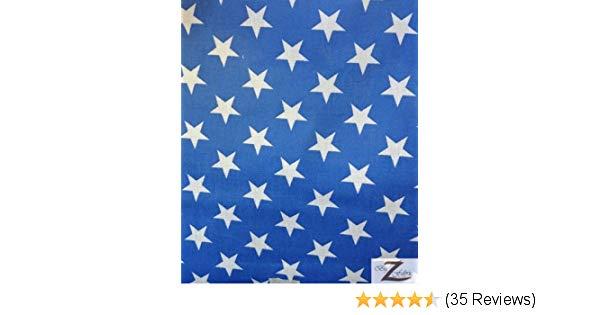 Blue and White Z Logo - Amazon.com: STAR PRINT POLYCOTTON PRINT FABRIC - Blue/White - 59 ...