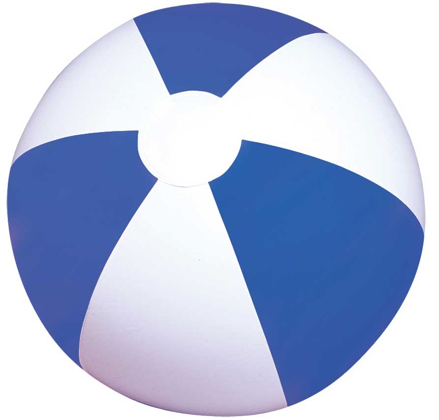 Blue and White Z Logo - Blue White Inflatable Beach Balls | Z Novelties