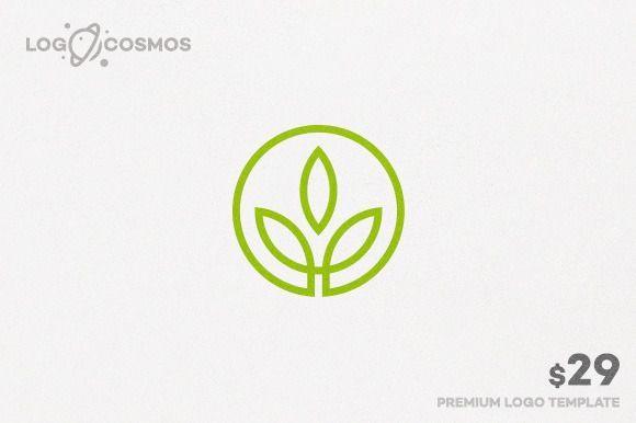 Vegan Company Logo - Vegan Food Logo by Logo Cosmos on Creative Market. Vegetarian