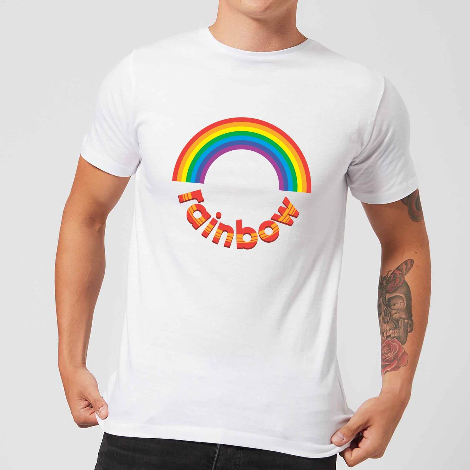 Rainbow Circle Logo - Rainbow Circle Logo Men's T-Shirt - White Clothing | Zavvi