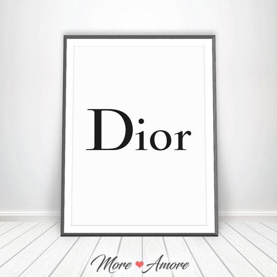 Dior Logo - Christian Dior Logo Dior Print Dior Perfume Made in France | Etsy
