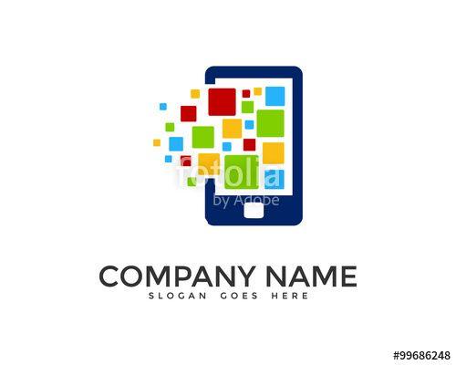 Mobile App Logo - Mobile Apps Logo Design Template Stock Image And Royalty Free