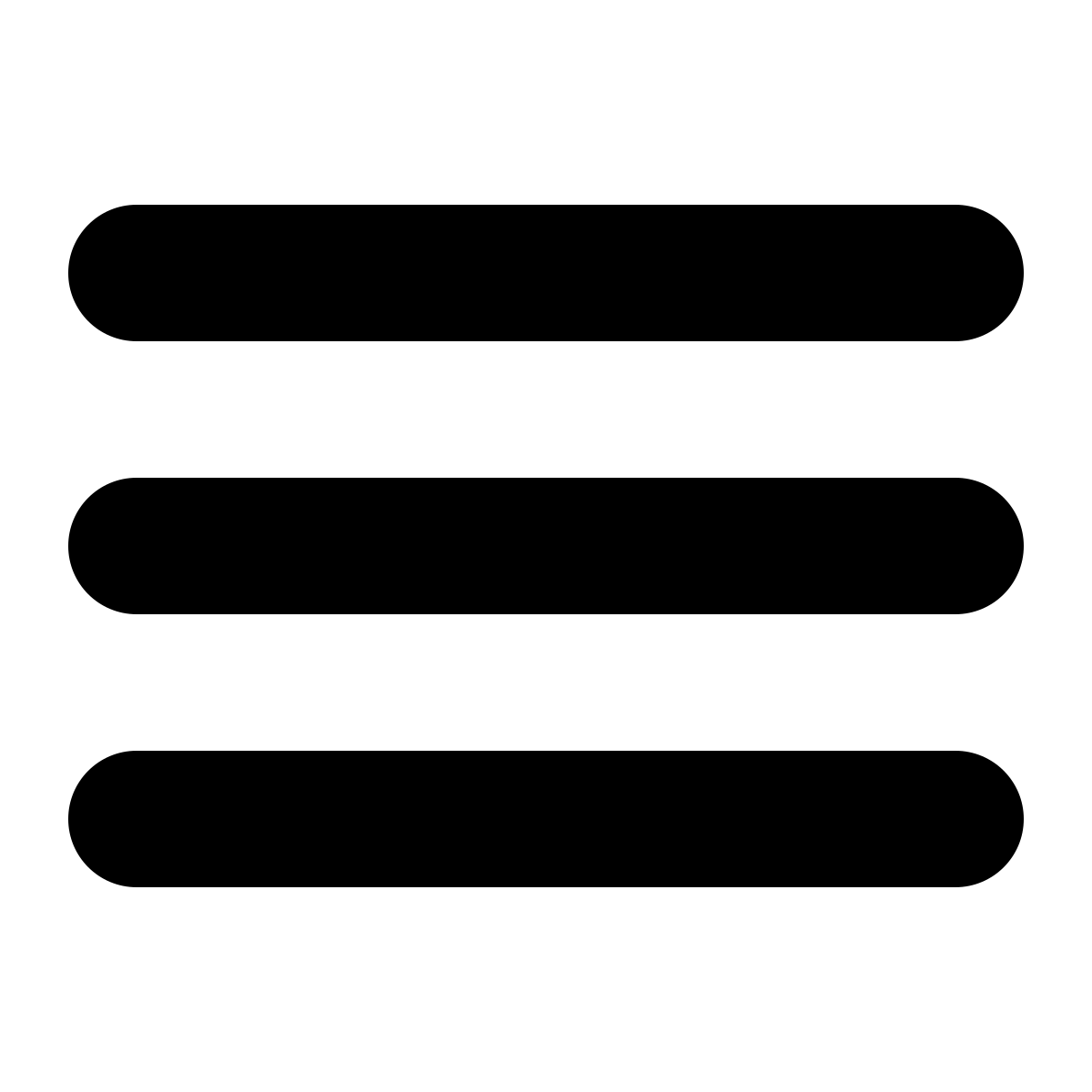 Three Parallel Lines Logo - Hamburger button