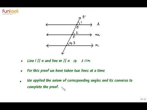 Three Parallel Lines Logo - Parallel Lines and Transversal - Corresponding Angles - Proving ...