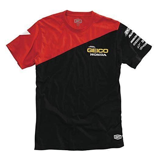 GEICO Small Logo - 100% Geico Honda Bias T Shirt: Automotive