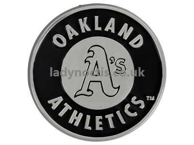 Red White Auto Logo - Oakland Athletics Auto Emblem - Base Grey Light Crimson Gym Red ...