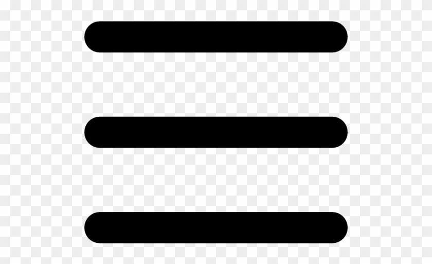 Three Parallel Lines Logo - Menu Three Horizontal Lines Symbol Free Icon With Horizontal