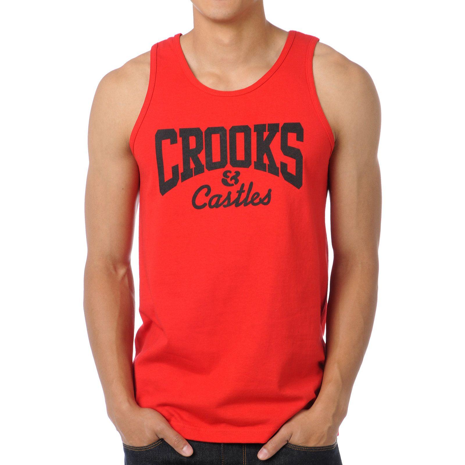 Red Crooks and Castles Logo - Crooks and Castles Core Logo Red Tank Top. For my Love <3