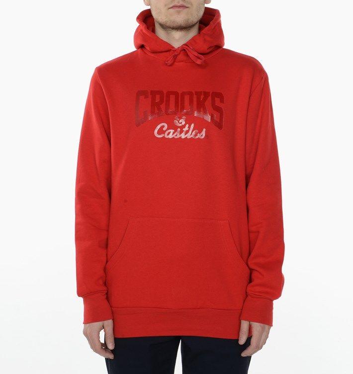 Red Crooks and Castles Logo - Crooks & Castles Core Logo Hoodie | Red | Pullover hoodies ...
