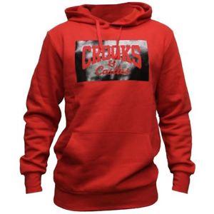 Red Crooks and Castles Logo - Crooks & Castles Represent Pullover Hoodie Red | eBay