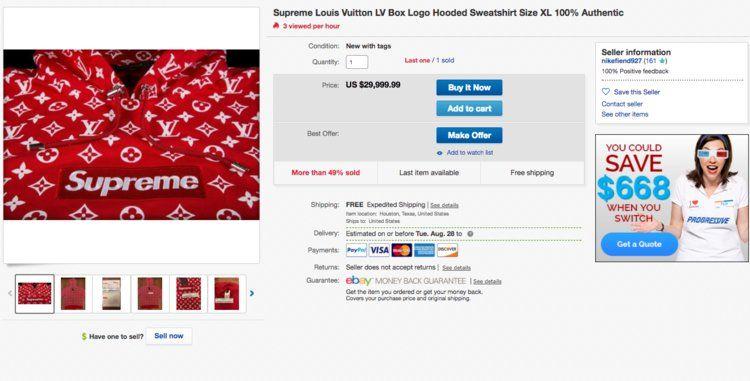 Supreme Products Logo - Most expensive Supreme products for sale right now - Business Insider