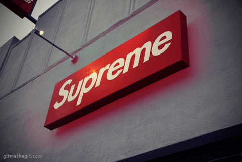 Supreme Apparel Logo - supreme store supreme logo gif | WiffleGif