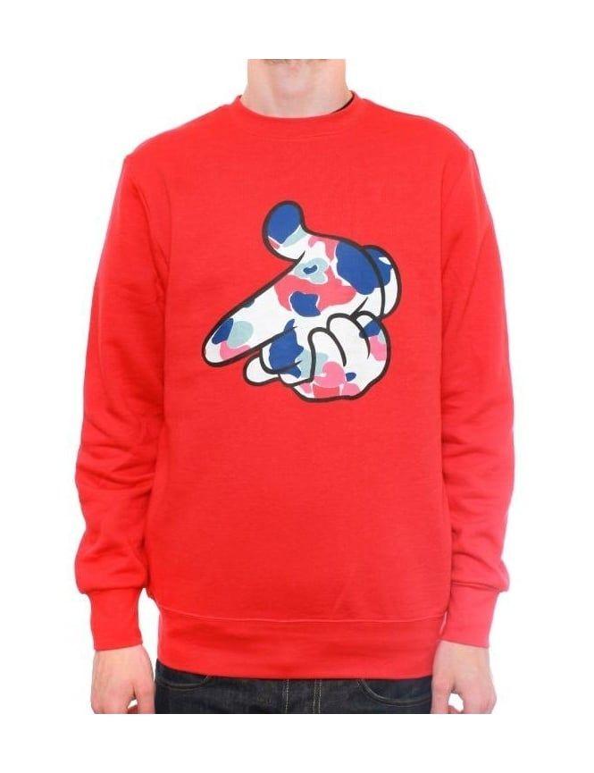 Red Crooks and Castles Logo - Crooks & Castles Airgun Camo Crewneck - Red - Crooks & Castles from ...