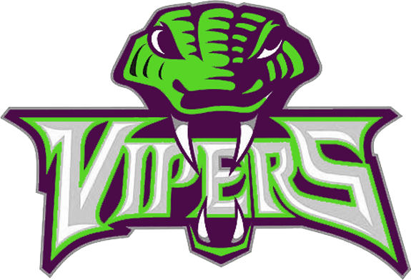 Purple and Green Football Logo - Viper Football Logo