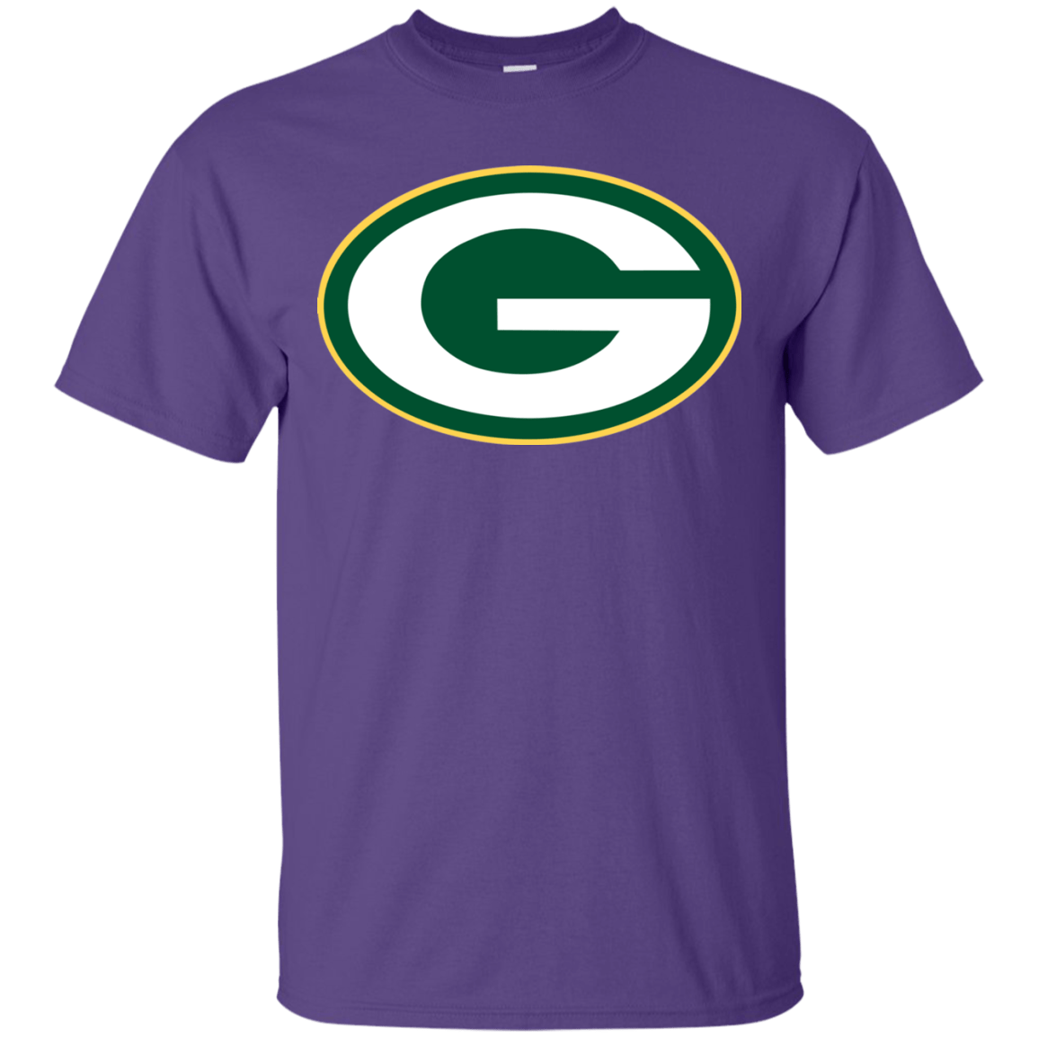 Purple and Green Football Logo - Green Bay Packers Logo Football Men's T Shirt