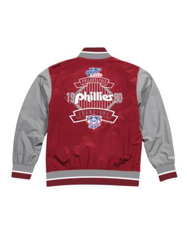 Old School Phillies Logo - Team History Warm Up Jacket 2.0 Philadelphia Phillies Mitchell ...