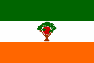 Orange and White Green Flag Logo - Armitage (television series)