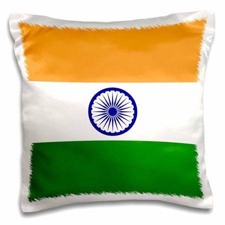 Orange and White Green Flag Logo - 3dRose Flag of India - Indian saffron orange white green - central ...