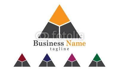 Five Triangle Logo - Triangle Icon Logo Vector With Five Color Options. Buy Photo. AP