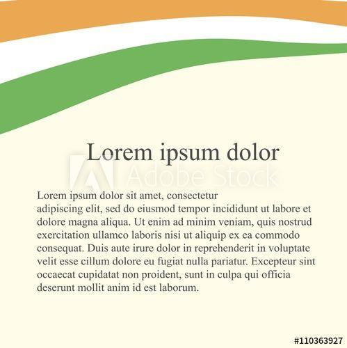 Orange and White Green Flag Logo - Indian flag background. Orange, white, green on light pink