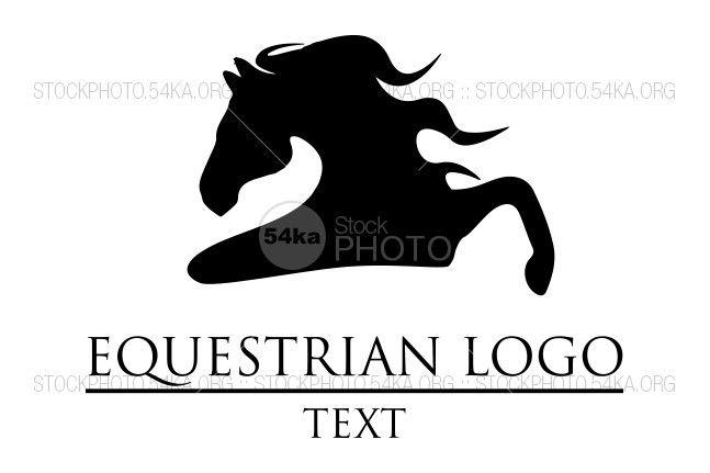 Horse Ribbon Logo - Equestrian vector graphic – horse logo symbol - Vector Art Graphics ...
