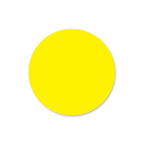 Yellow Circle Logo - 112338 - 25mm Circle DK Yellow Solid