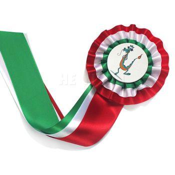 Horse Ribbon Logo - Hot Stamping Logo Horse Race Use Award Ribbon Rosette With Safety