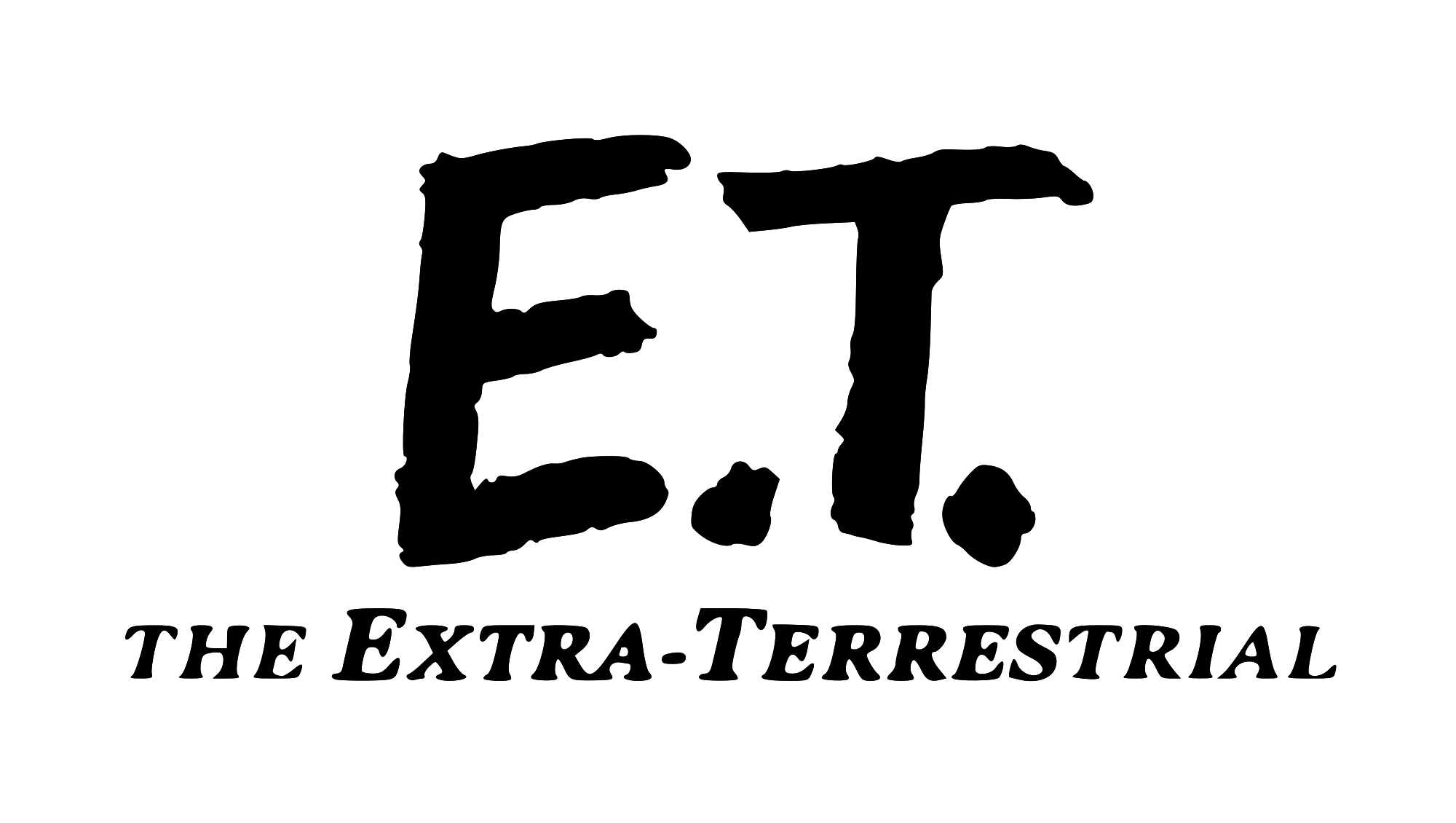 E.T. The Extra-Terrestrial Logo - File:ET logo 2 (no drop shadow).svg - Wikimedia Commons