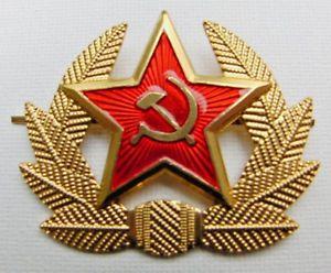 Soviet Red Star Logo - Soviet Russian Army Red Star Hammer & Sickle Hat Badge * USSR