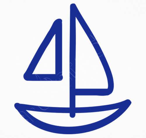 Blue Sail Logo - Blue sail boat Children's clothes - 1063058 | Tostadora.co.uk