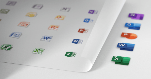 Microsoft Office 2018 Logo - Signature Microsoft Office apps get new-look logos – GeekWire