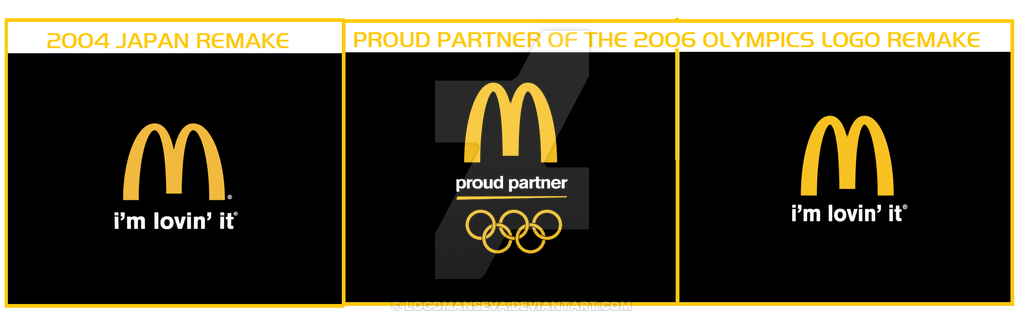 McDonald's Japan Logo - McDonald's 2004 JPN and 2006 Olympics Logo Remakes by logomanseva on ...