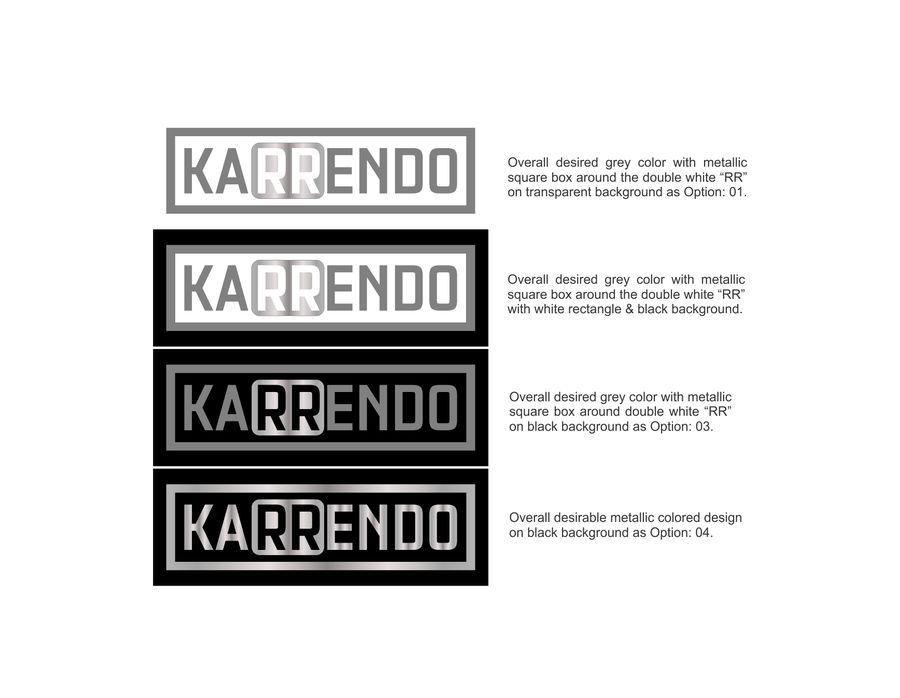 Black and White Rectangle Company Logo - Entry #42 by imafridi for Karrendo (Company logo design) | Freelancer