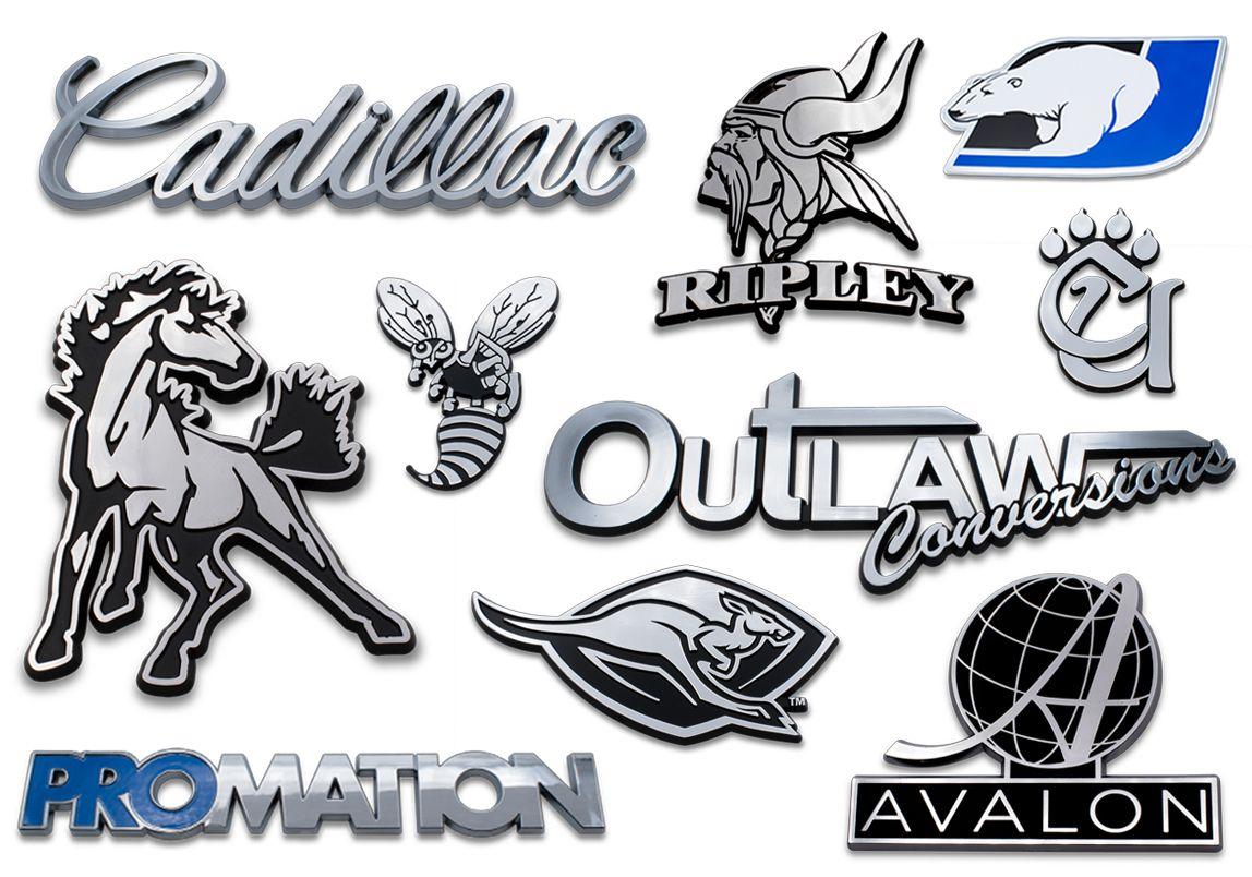Automotive Emblems Logo - Custom Chrome Auto Emblems Free Quote | Elektroplate
