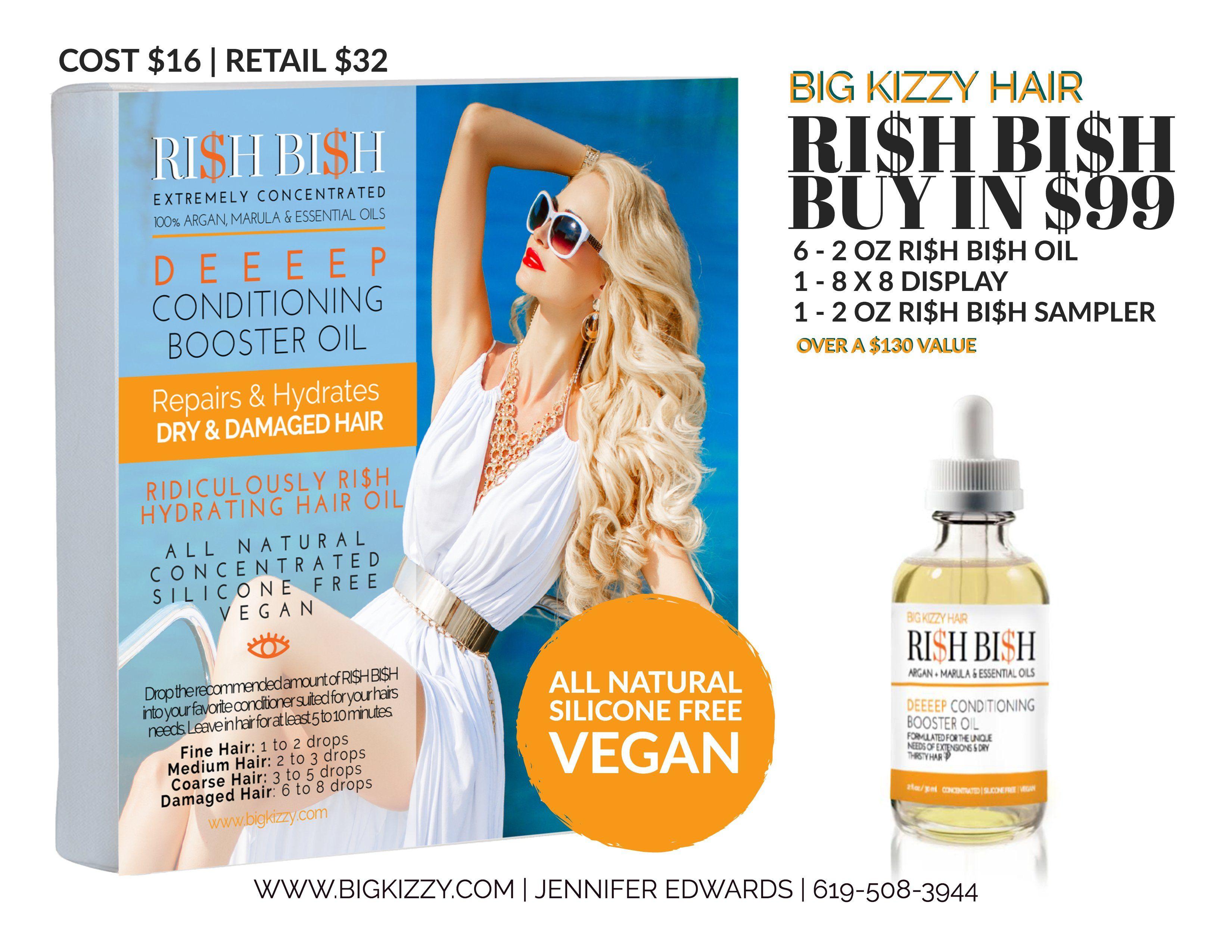 C a RIS H Ar Logo - Rish Bish Booster Oil Package - $99 + $10 to Ship – BIG KIZZY HAIR