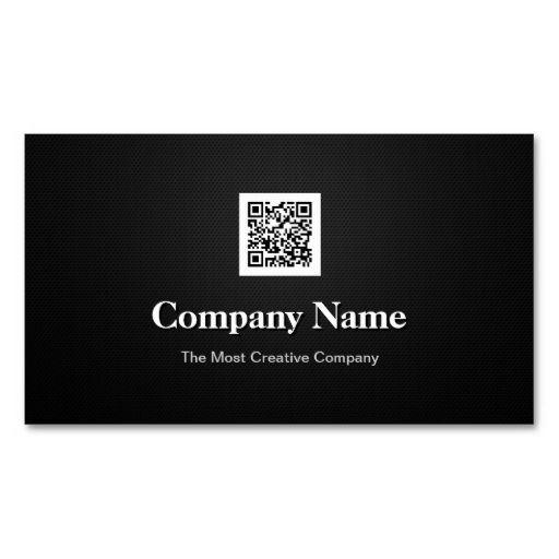 Black and White Rectangle Company Logo - Premium Black White Company Business QR Code Logo Business Card | QR ...