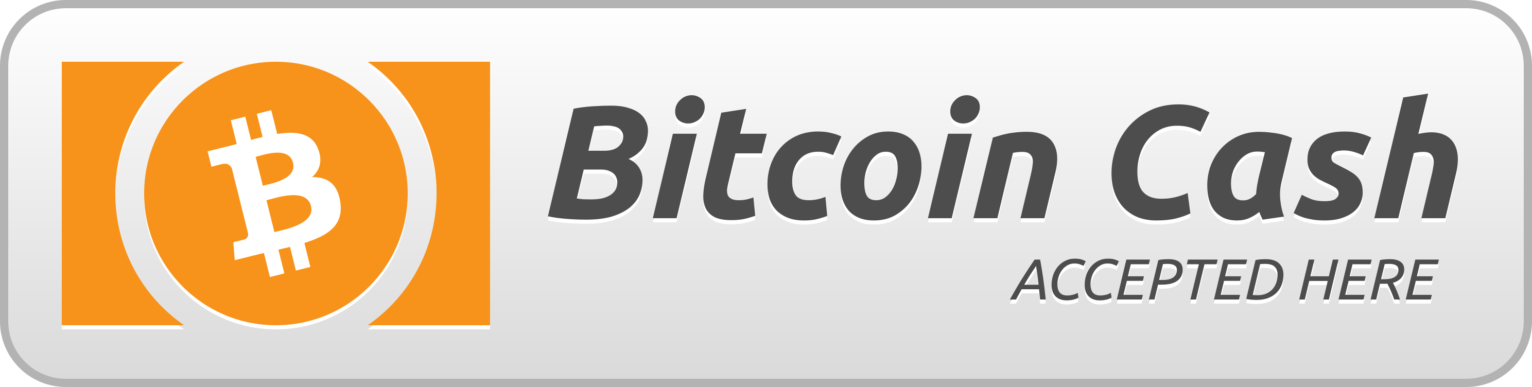 Cash Accepted Logo - accept-large-bitcoincash-round - Bitcoin, Bitcoin Cash & Litecoin Logos