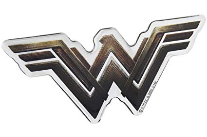 Automotive Emblems Logo - Amazon.com: Fan Emblems Wonder Woman Logo Car Decal Domed/Multicolor ...