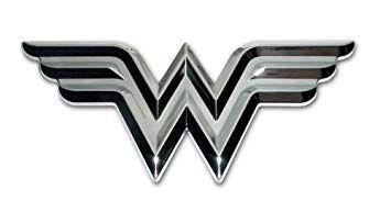 Automotive Emblems Logo - Amazon.com: DC Comics Wonder Woman Symbol Premium Chrome Auto Emblem ...