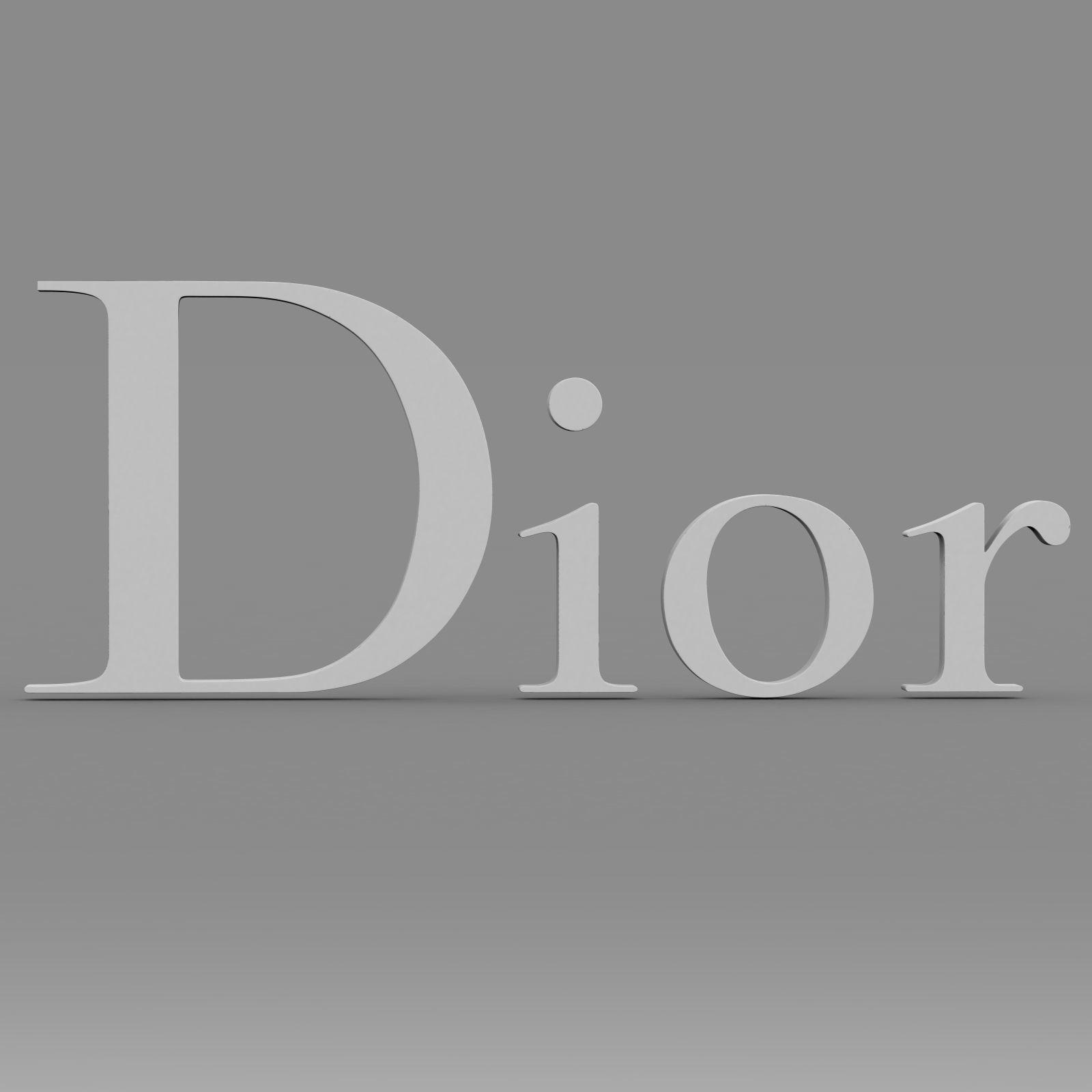 Dior Logo - 3D model Dior logo 2 | CGTrader