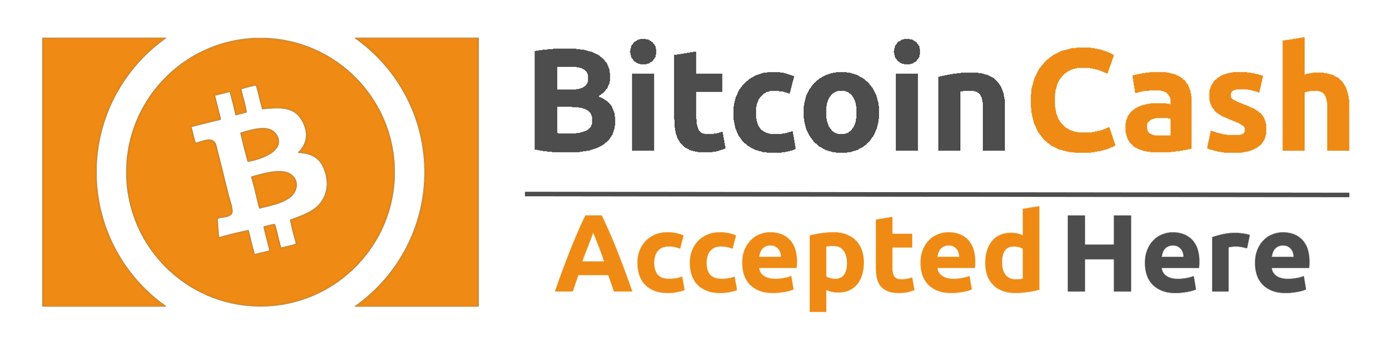 Cash Accepted Logo - I created a new BitcoinCash 'Accepted Here' graphic free to