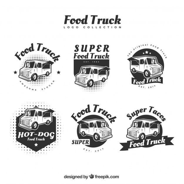 Food Truck Logo - Modern food truck logos with original style Vector | Free Download