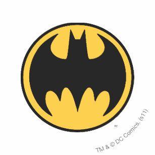 Yellow Circle Logo - Batman Emblem Stickers & Labels